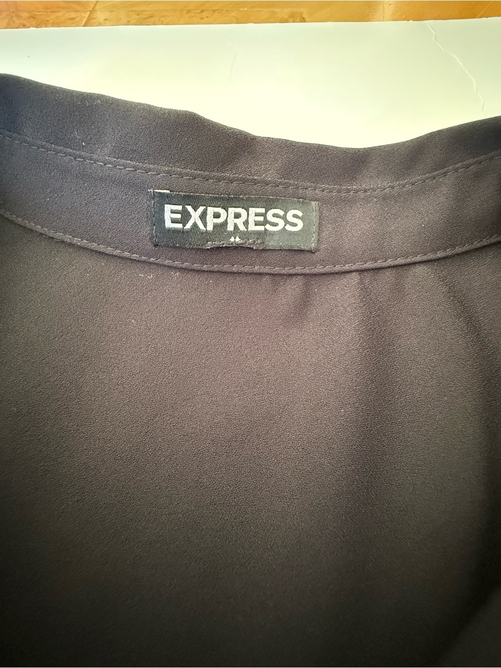 Express Charcoal Gray Utility Belted Shirt Dress M - Picture 5 of 9